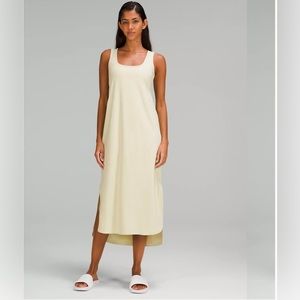 Prima Cotton Open-Back Midi Dress
